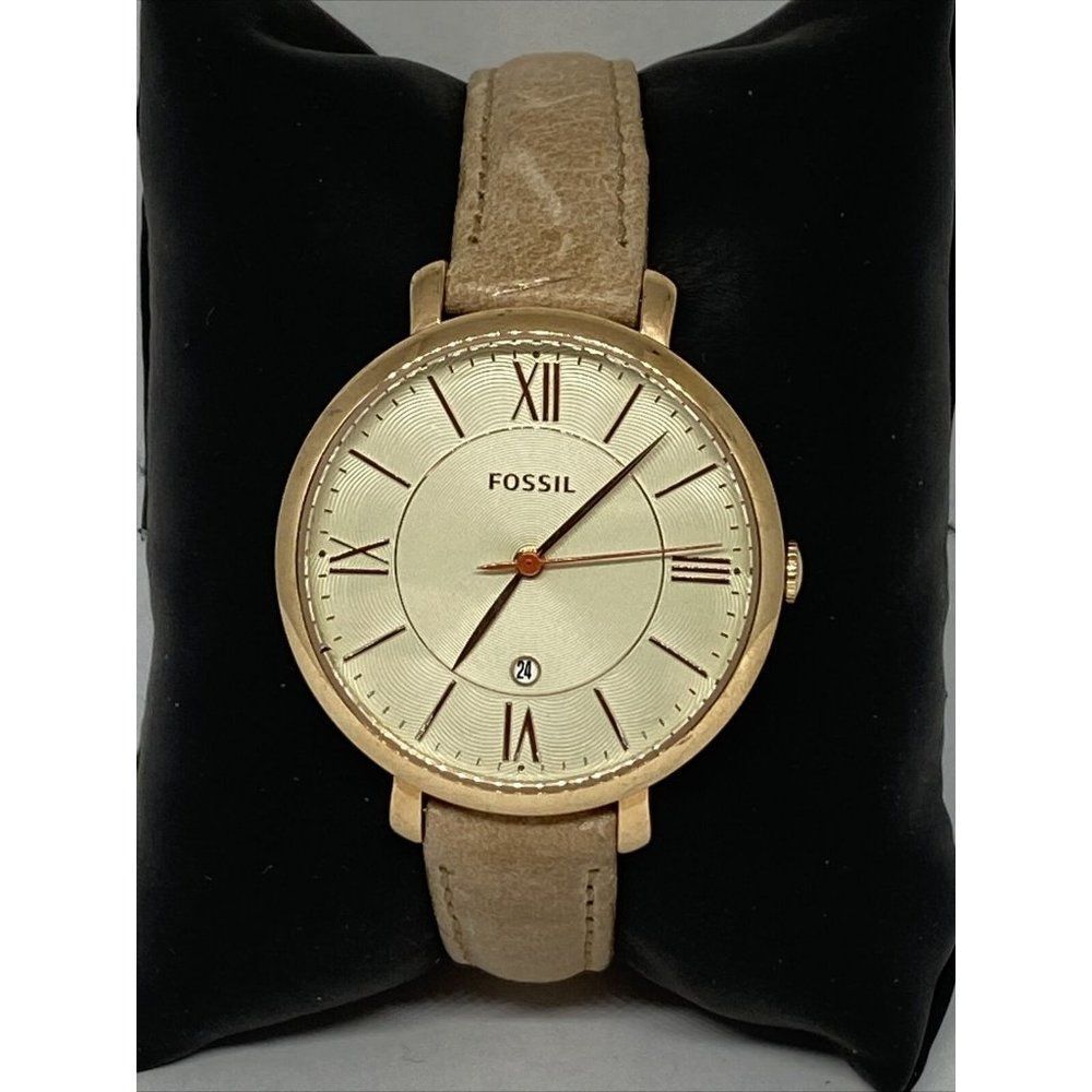 Fossil ES3487 Women's Sand Leather Analog Cream Di